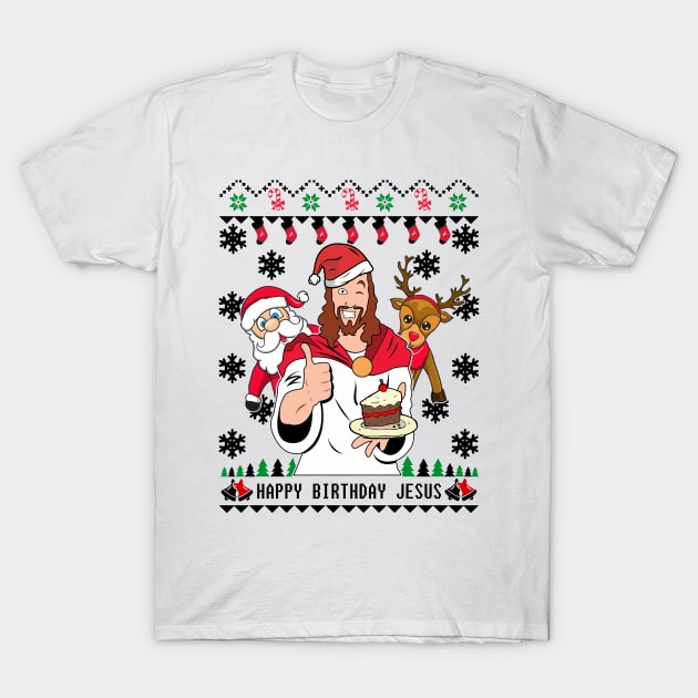 Funny Ugly Christmas Sweater T-Shirt by KsuAnn